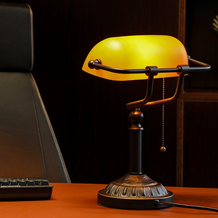 Retro sales bankers lamp